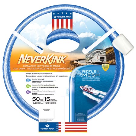 TEKNOR APEX Teknor Apex 8604-50 NeverKink RV/Marine Water Hose - 5/8" x 50' 8604-50